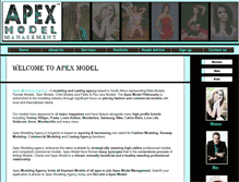 Tablet Screenshot of apexmodel.co.za